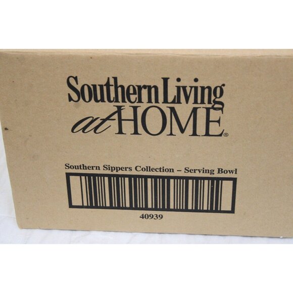 Southern Living Sippers Collection Serving Bowl Hammered Look Glass #40939 - Picture 4 of 4